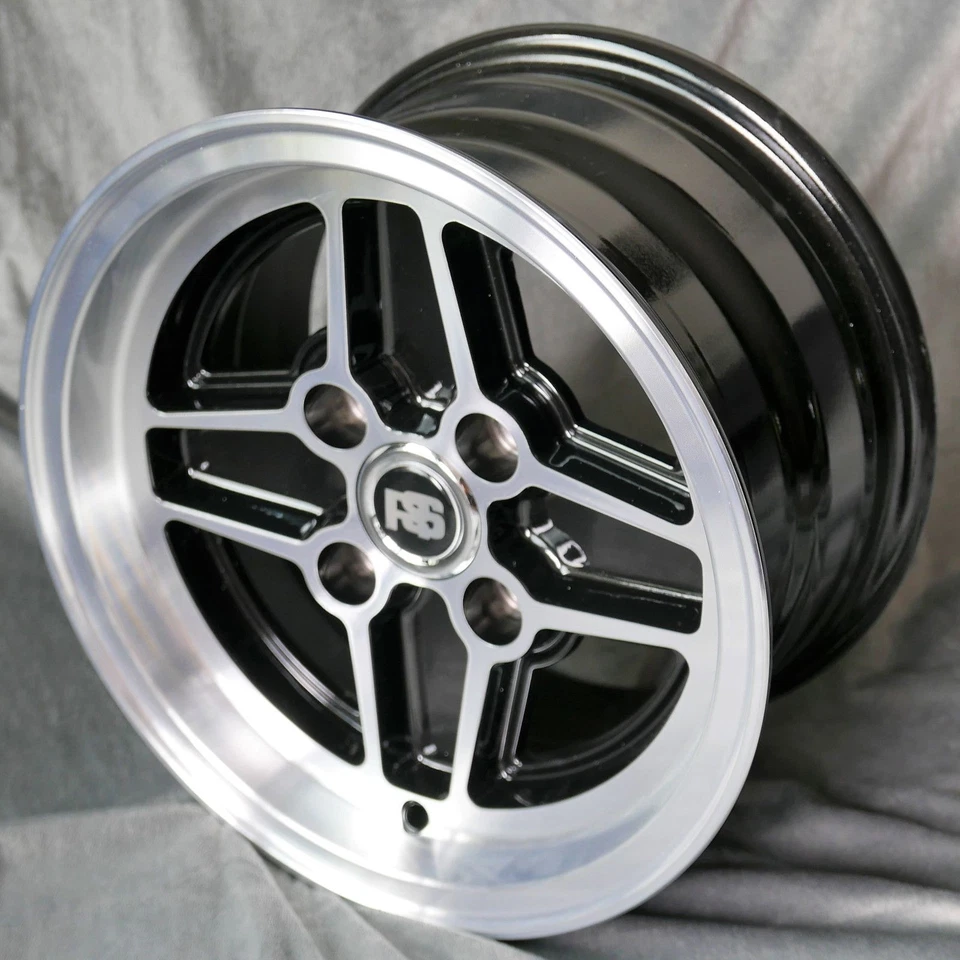 13 Zoll Felgen RS 7x13" 4x108 ET5 63,4 Schwarz Ford Capri Cortina Escort MK1 ... - Bild 1 von 1