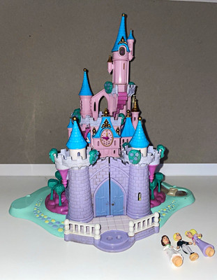 Polly Pocket Bluebird Cinderella Schloss aufklappbar mit Licht