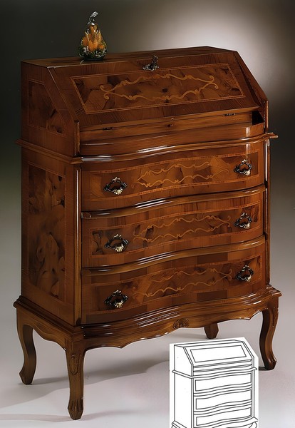 Luxus Kommode Anrichte Schrank Garderobe Sideboard MöBel Antik Stil Holz Neu-image