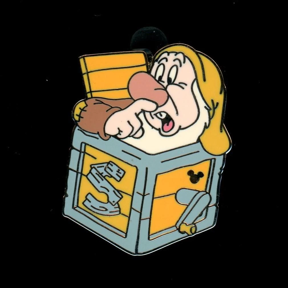 DLR Sneezy Jack in the Box Seven Dwarfs 2009 Hidden Mickey Disney Pin 74580