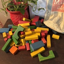 vintage Sears Roebuck "Mailbag of Blocks" by Little Learners the 1970 /90 blocks
