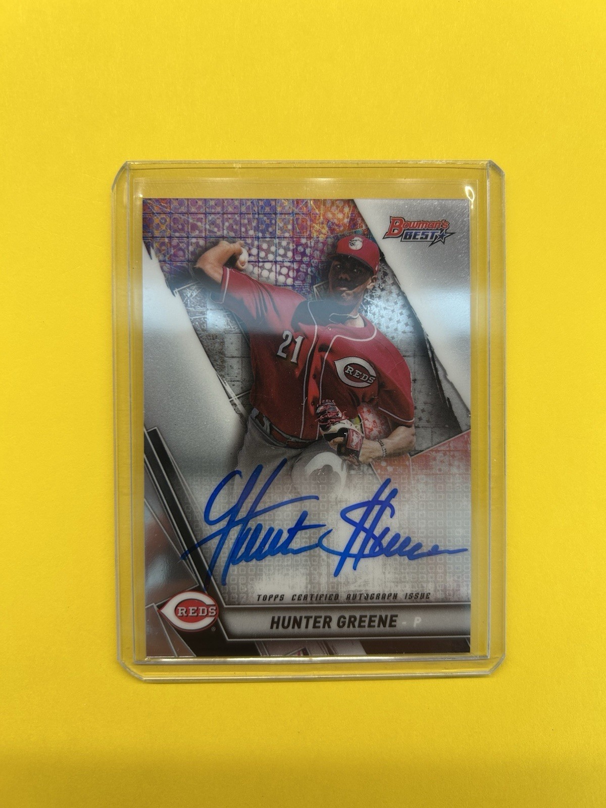 2019 Bowman's Best - Autographs Hunter Greene #B19-HG (AU, RC)