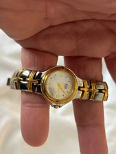 Movado ESQ Roman Numeral Ladies Gold Tone Watch