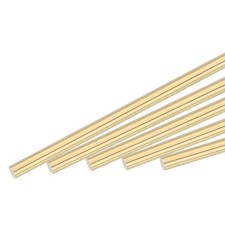 2.5mm Diameter 305mm Length Brass Solid Round Rod for DIY Craft 10Pcs
