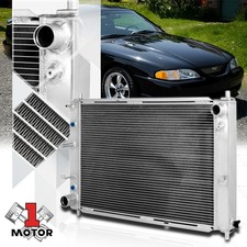 Aluminum 3 Row Performance Cooling Radiator for 97-04 Ford Mustang V8 Auto AT