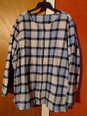 Blair Blue /Tan/White Plaid Jacket  Size 3XL