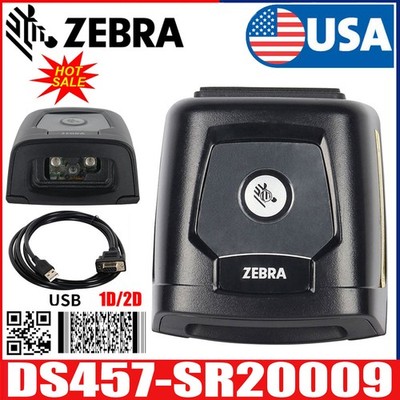 Zebra DS457-SR20009 Fixed Mount Laser Reader 1D/2D Barcode Scanner w/ USB Cable