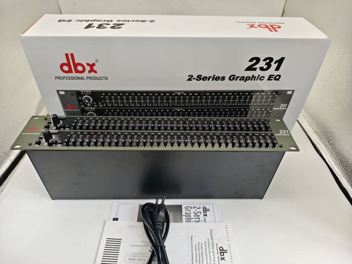 Dbx 231 Dual Channel 31-Band Stereo Graphic Equalizer Used with