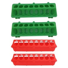 4 Pcs Plastic Bird Feeders Multi Function Chicken Chick Feeding Trough