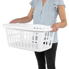 NEW 1.5bu Laundry Basket Large Portable Clothes Hamper 52.8L Capacity