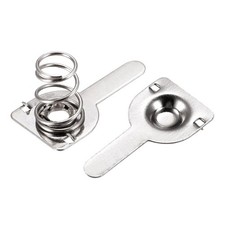 Battery Spring Plate AAA Battery Spring Contact Nickel Plate 9.5mmx9mm 100 Set