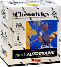 2021 Panini Chronicles Baseball Mega Box (Purple Velocity) — 1 Autograph per box