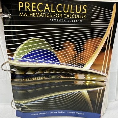 BOOK Precalculus:Mathematics for Calculus by James Stewart Loose Leaf Preowned