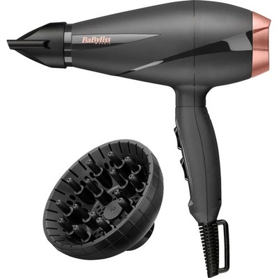 BaByliss 6709DE SMOOTH PRO 2100 Haartrockner Fön Schwarz Diffusor (2100 Watt)