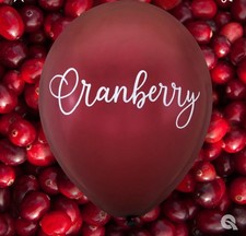 Qualatex - 11" Cranberry Maroon Or Burgundy Balloon - Open Bag - 75 Count