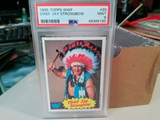 1985 WWF Topps Wrestling Chief Jay Strongbow #20 PSA 9 Graded Mint