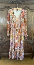 Farm Rio Anthropologie Maxi Long Dress Boho Sz M