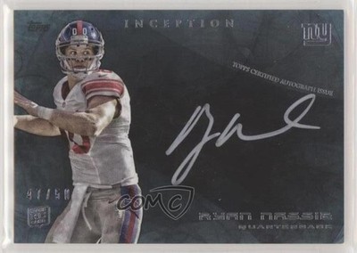 2013 Topps Inception Silver Signings /50 Ryan Nassib #ISS-RN Rookie Auto RC iw7