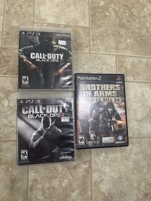 Ps3 Ps2 Shooter Game Call Of Duty Black Ops 1 & 2 + Brothers In Arms Tested Auth