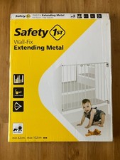 Safety 1st Wall Fix Extending Metal Safety Gate Stair Gate. Min 62cm - Max 102cm