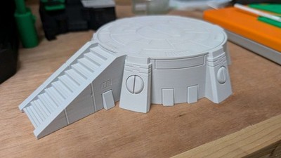 Tau Landing Pad Wargame Gelände Sci Fi Tabletop Objektiv Plattform