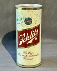 Schlitz Flat Top Beer Can 1960 Empty 16 oz Milwaukee "Aluminum Softop" PA Tax — photo 3