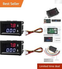 Precision 2 in 1 Volt Amp Meter Kit, 0-100V 10A for Electric Vehicles & Boats
