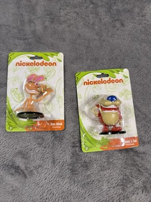 NICKELODEON Ren Hoek And Stimpy J. Cat FIGURINES - Mini Figures Sealed