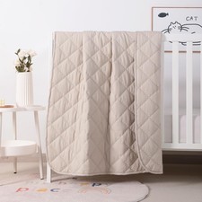 Down Alternative Oversized Toddler Comforter Lightweight Washable 43x60 Inch