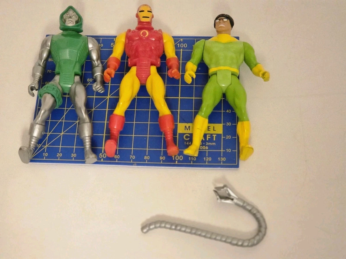 MARVEL SECRET WARS DOCTOR DOOM ,IRON MAN + DOCTOR OCTOPUS FIGURES 1984 🇬🇧
