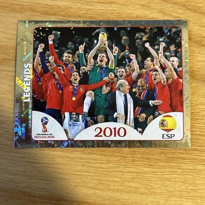 PANINI FIFA WORLD CUP RUSSIA 2018 LEGENDS SPAIN 2010 667 - Pink Back
