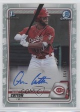2020 Bowman Chrome Prospects Auto Refractor /499 Quin Cotton #CPA-QC Auto 0c6