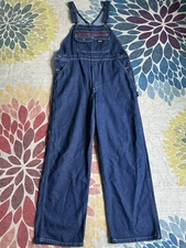 Dickies Overalls Blue Denim Bib Work Utility Carpenter, Men’s Medium Regular MR