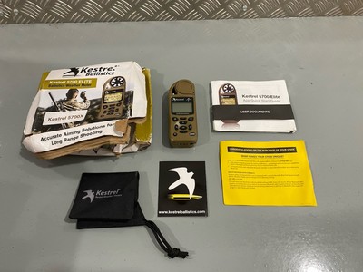 Turmfalke 5700X Elite Wettermessgerät hellbraun angewandte Ballistik brandneu Verpackung beschädigt