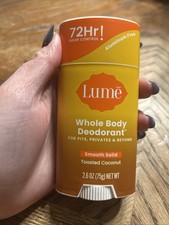 Lume Solid Deodorant Stick Whole Body Deodorant - Toasted Coconut