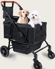 Dog Stroller for Large & Medium Dogs (20–132 lbs), Pet Stroller for 2 Smal