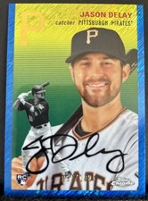 Jason Delay 2023 Topps Chrome Platinum Anniversary RC Blue Shimmer /100