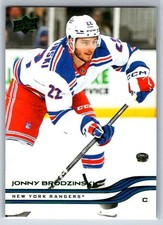 2025-26 Upper Deck Series 1 Holiday #114 Jonny Brodzinski New York Rangers