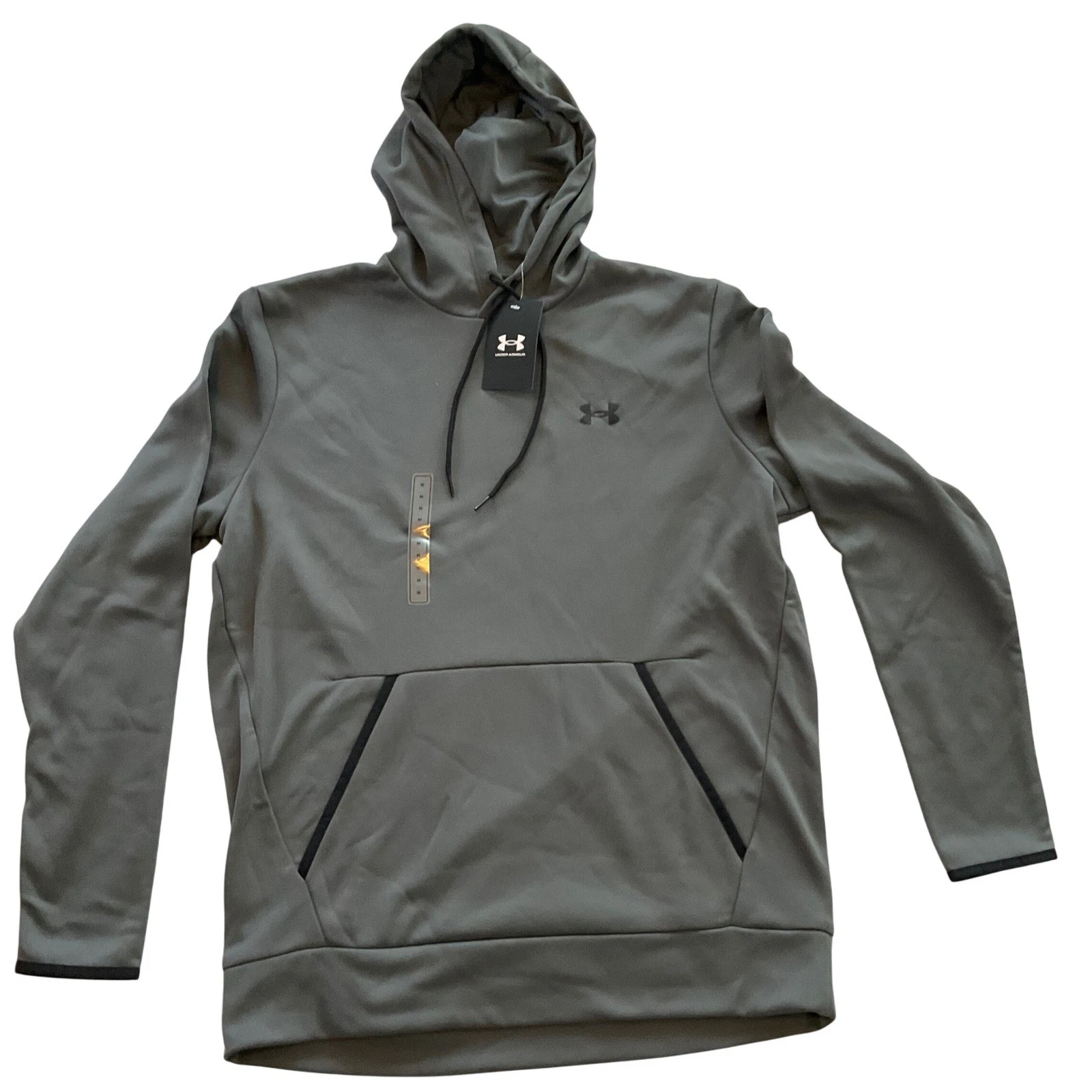 Under Armour Men Loose Fit Gray Hoodie Sweatshirt MD