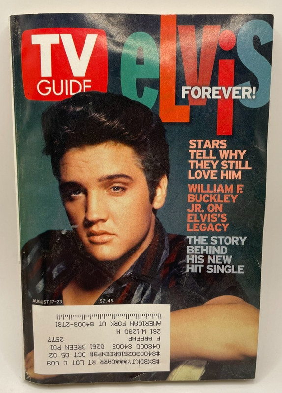 Vintage TV Guide Magazine - Elvis Forever! August 17 - 23, 2002