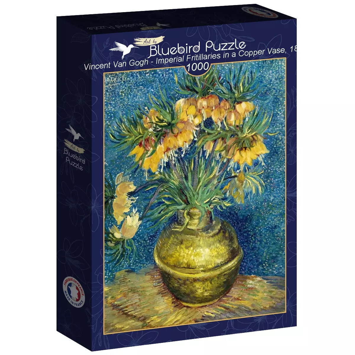 3663384603044 Puzzle 1000 elementów. Kwiaty w miedzianym wazoniem, Vincent van G