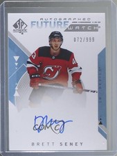 2018-19 SP Authentic Auto Future Watch 72/999 Brett Seney #226 Auto 2o7