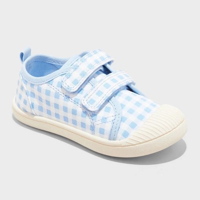 Toddler Parker Sneakers - Cat & Jack  Blue 12T: Machine Washable Canvas, Hook a