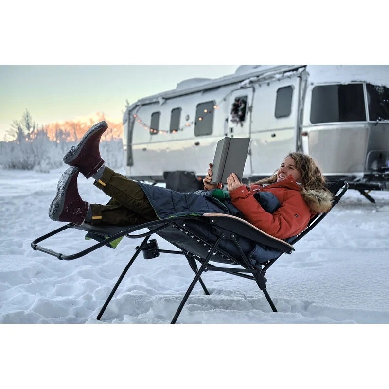 TravelChair Lounge Lizard Black Folding Recliner Chair black - Image 3 of 4