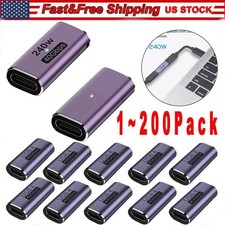 USB 4 Type C Female to Female Adapter Coupler 240W 40Gbps 8K for Thunderbolt Lot