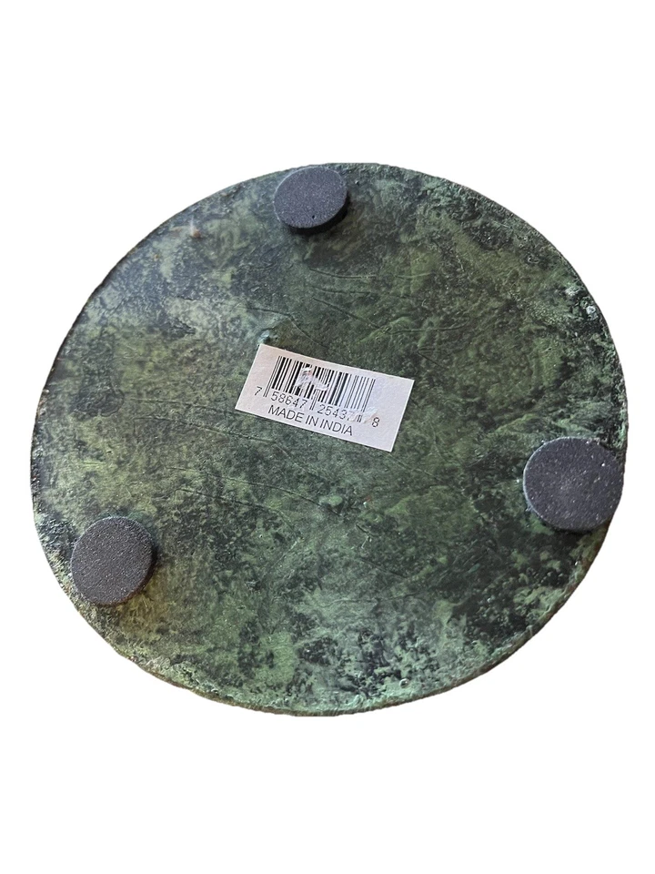 Jarrón de piso de metal verde de 24 pulgadas de alto contenedor de playa casa recipiente decoración del hogar Foto 4 de 4