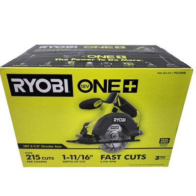RYOBI ONE+ Circular Saw PCL500 18V Volt 5-1/2'' Circular Saw TOOL ONLY Brand New!