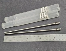 2pc 3/16" Solid Carbide Head Rotary Burr ⅛" Sh. E.P. Heller 4⅜" OAL  Machinist