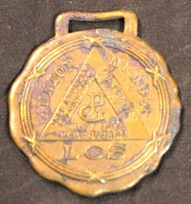 VINTAGE CURTIS PUBLISHING LCS JUNIOR MEMBER MERIT AWARD MEDAL / WATCH FOB