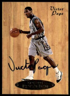 ウェルトン サイン入りオートグラフカード 97 1997-98 Hardwood Signature Series Victor Page Auto 1192/7500
